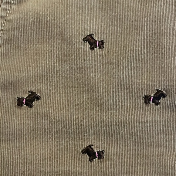 Lilly Pulitzer Brown Corduroy Scott Dog Skirt - 2 - Picture 2 of 5